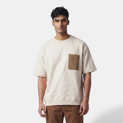 Heritage Crochet Tee (Latte)