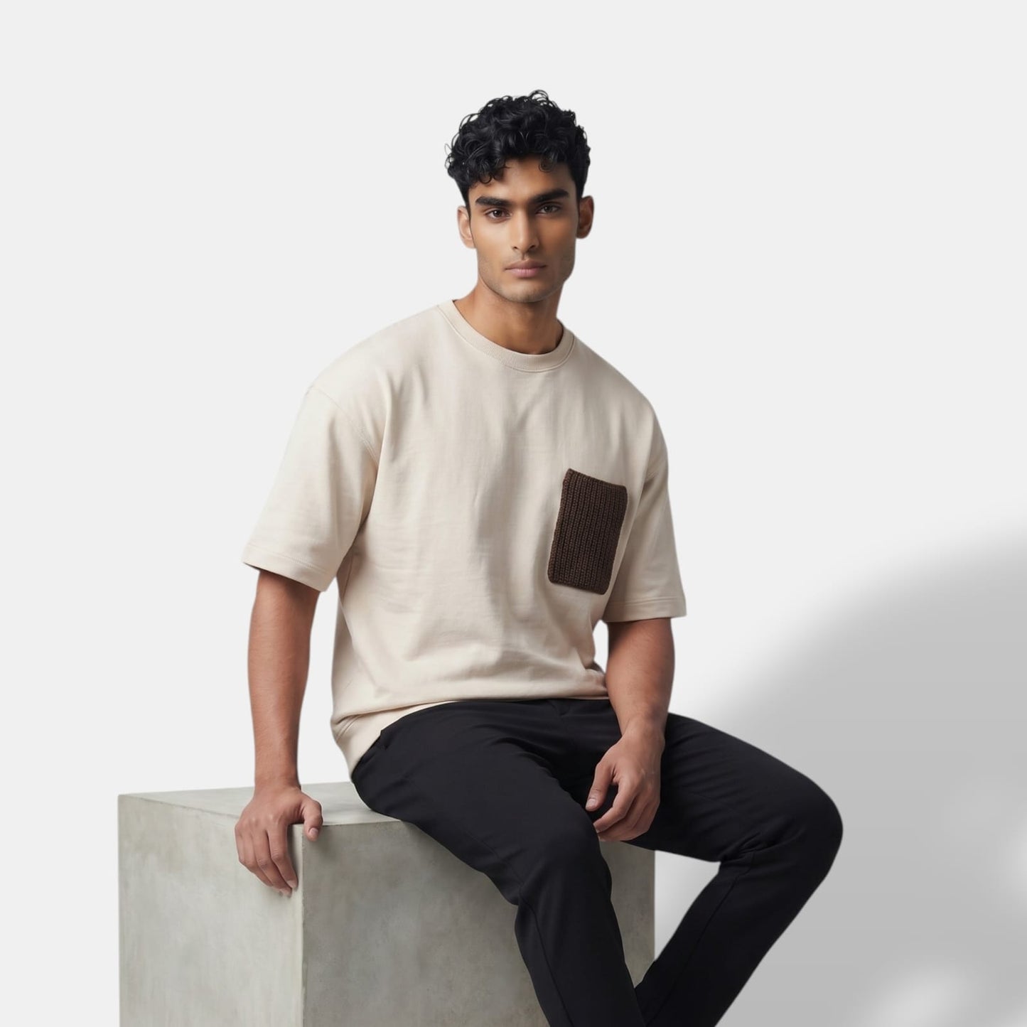 Heritage Crochet Tee (Mocha)