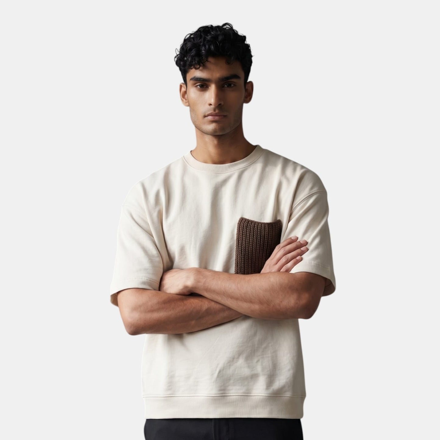 Heritage Crochet Tee (Mocha)